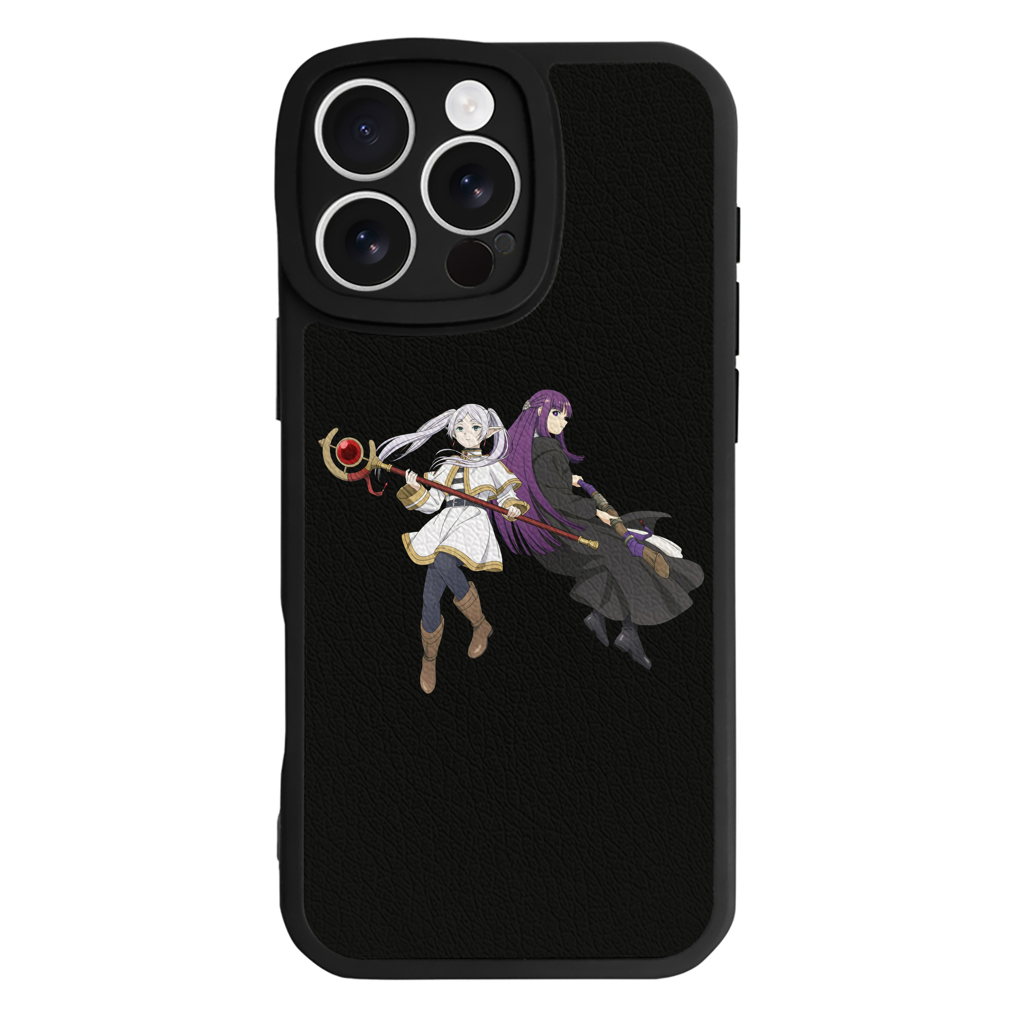 （画像用） 葬送のフリーレン Frieren 【iPhone 16シリーズ対応】シリコンスマホケース（レザー調） 材質：シリコン